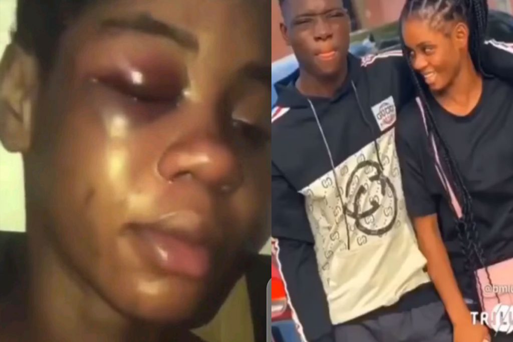 girlfriend beaten